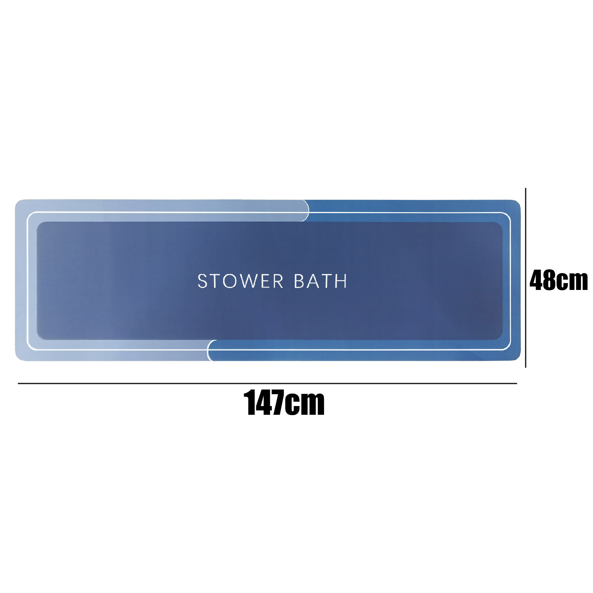 Miniatura 7 de Tapete Cocina Antideslizante Grande Azul